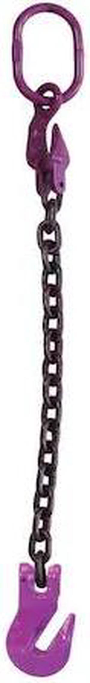 US CARGO CONTROL 12G100SOGA-5 1/2" x 5' - Adjustable Single Leg Chain Sling w/
