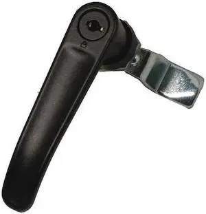 ZORO SELECT 4RRG8 Cam Latch,Keyed,Black Powder Coated