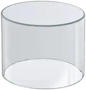 AZAR DISPLAYS 556808 8"W x 8"H Clear Acrylic Cylinder