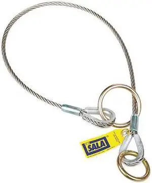 3M DBI-SALA 5900552 Cable Tie-Off Adapter, 10 ft Length, 310 lb Weigth