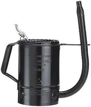 LUBRIMATIC 75-662 Painted Measure,2 qt.,Steel,Black
