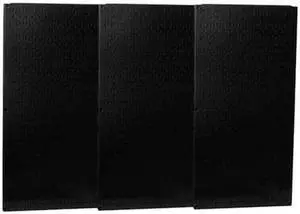 WALL CONTROL 35-P-3248BK Pegboard Panel, Round 1/4 in Holes, 1 in Hole Spacing,