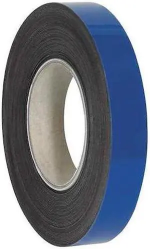 PARTNERS BRAND LH127 Warehouse Labels, Magnetic Rolls, 1" x 50', Blue, 1/Case
