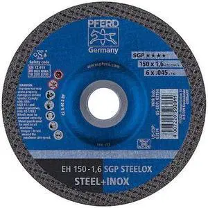PFERD 63174 6" x .045" Cut-Off Wheel, 7/8" A.H. - SGP STEELOX - Type 27