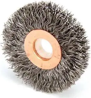 WEILER 90113 Wire Wheel Wire Brush, Arbor, 2", 3/8" W
