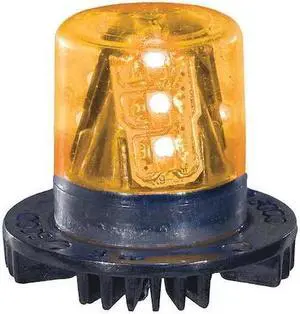 PSE AMBER HB915A Hidden Warning Light,LED,Amber,1-1/2 Dia