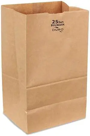 DURO BAG 71026 Grocery Bag,Brn,15-7/8" L,8-1/4" W,PK400