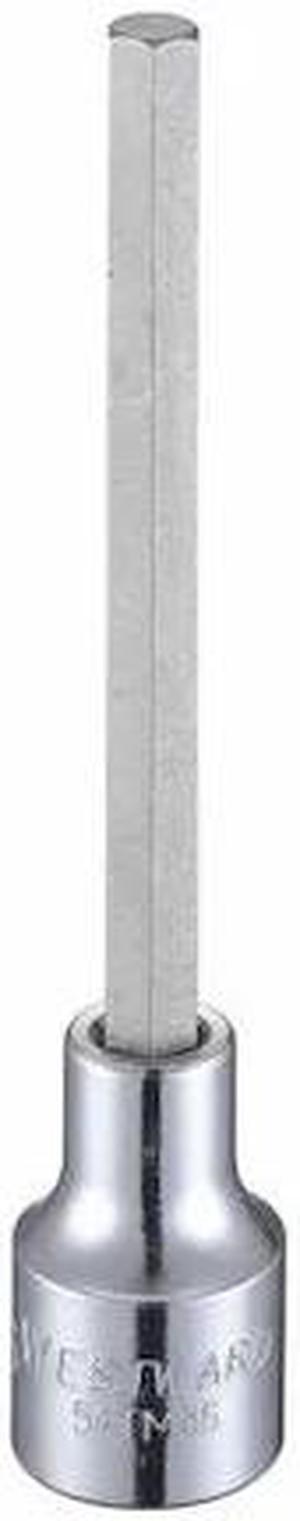 WESTWARD 54TM86 1/2 in Drive Hex Socket Bit SAE 5/16 in Tip, 5 1/4 in L