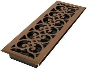 DECOR GRATES SPH414-A Floor Register 5.5 X 15.5, Antique Brass, Brass