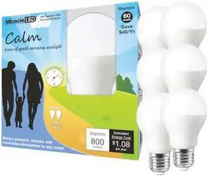 MIRACLE LED 602218 Nature's Vibe Calm Soothing Morning Daylight LED Light