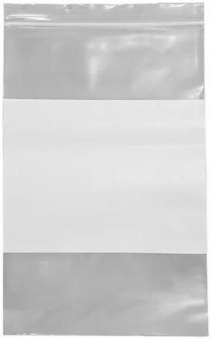 ZORO SELECT 5ZW45 Reclosable Poly Bag, Zip Seal, 9 in L, 6 in W, 4 mil Thick,