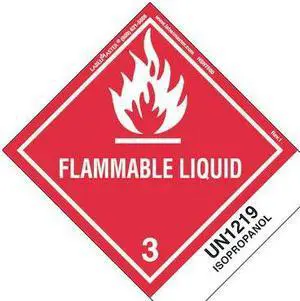 LABELMASTER HSN7500 Flammable Liquid Label,UN1219,PK500