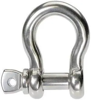 US CARGO CONTROL SPAS38SS 3/8" Stainless Steel Screw Pin Anchor Shackle -