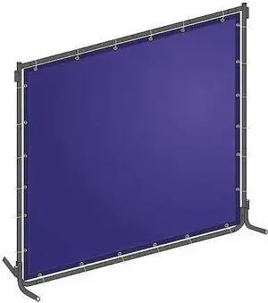 ZORO SELECT 22RN78 Welding Screen, Transparent PVC, 6 ft. W., 6 ft. H., 13