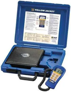 YELLOW JACKET 68812 Refrigerant Scale, Electronic, 220 lb