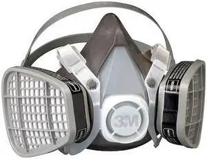 3M 5301 Half Mask Respirator Kit, 2 Cartridges Included, 5000 Series, Organic