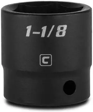 CAPRI TOOLS 5-5063 1/2 in Drive 1-1/8 in 6-Point SAE Shallow Impact Socket