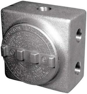 APPLETON ELECTRIC GRSS50 Conduit Outlet Body,7 Hub,1/2 In.