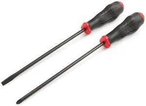 TEKTON DRV41220 High-Torque Black Oxide Blade Screwdriver Set, 2-Piece (No 2,