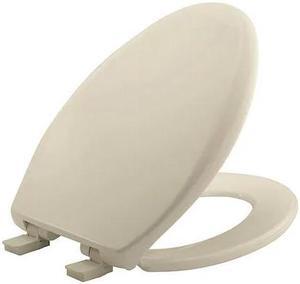 BEMIS GR1200E4 006 Toilet Seat, With Cover, Plastic, Elongated, Bone