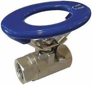ZORO SELECT G-SSO-100V 1" FNPT Stainless Steel Ball Valve Inline