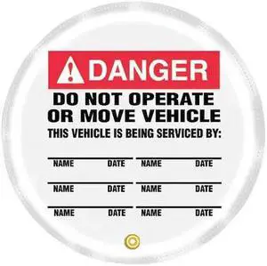 ACCUFORM KDD731 Steering Wheel Cover,Do Not Operate,24