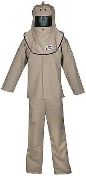 OBERON FRTC4B-S CAT4 Series Arc Flash Hood, Coat, & Bib Suit Set S