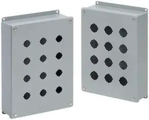 Hoffman Pushbutton Enclosure, 12 NEMA Rating, Number of Columns: 1 E1PB