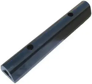 ZORO SELECT 22NT58 Dock Bumper,1-11/16x2x12 In.,Rubber