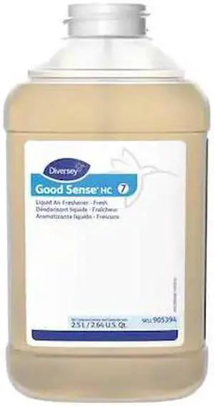 DIVERSEY 905394 Odor Eliminator,Yellow,Size 2.5L,PK2