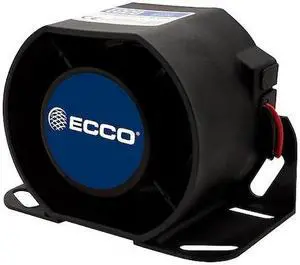 ECCO 830N Back Up Alarm,Black,4-13/64" H