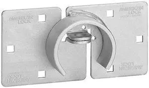 AMERICAN LOCK A801 Hasp, Open, Rectangular Steel Body