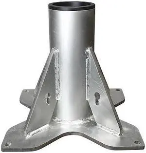 OZ LIFTING PRODUCTS OZPED4 Mounting Base, 2,500 lb Capacity, Silver