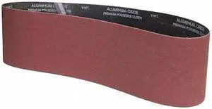 ZORO SELECT 78072775313 Sanding Belt, 6 in W, 48 in L, Coated, Aluminum Oxide,