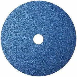 ZORO SELECT 78072775360 Fiber Disc,7",7/8" Hole Mount,Blue,PK25