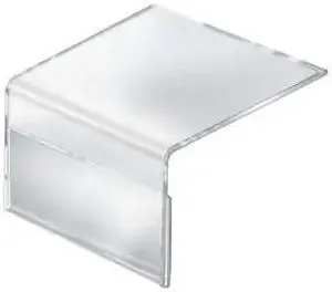 AZAR DISPLAYS 142702 6"W x 4"H Shelf Sign Holder, PK10