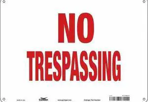 CONDOR 473H41 Safety Sign, 10 in Height, 14 in Width, Polyethylene, Horizontal
