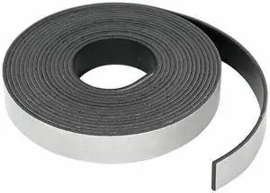MASTER MAGNETICS 7518 Adhesive Mag Strip, 15 Ft. L, 1/2 In W