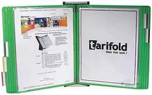TARIFOLD W251 Document Wall Display Unit,10 Green Pocket