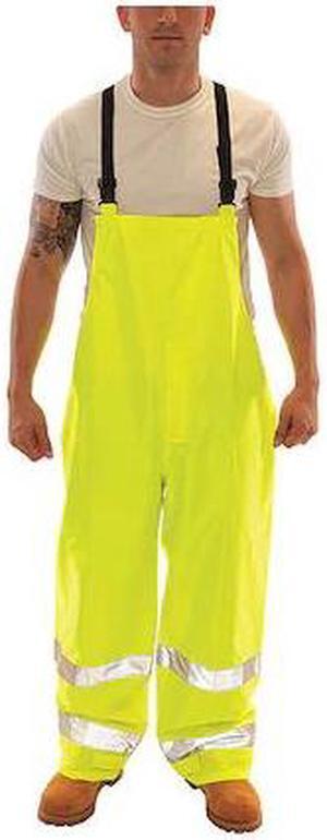 TINGLEY O23122 High Visibility Rain Bib Overall, Polyester/Polyurethane, 30 in
