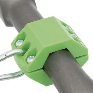 PEAKWORKS V8561801 Tool Tethering System, 1-1/16" x 1-1/4" Press Block, HDPE,