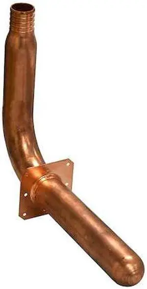 JONES STEPHENS S72013 1" Crimp PEX (F1807) Stub Out Elbow W/ Square Mounting