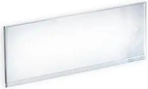 AZAR DISPLAYS 700042 Clear Acrylic Header Sign Holder- Insert Your Own Graphic
