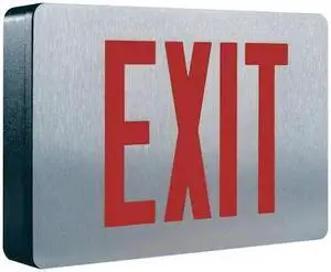 COOPER LIGHTING CX71SD Exit Sign, Black, 1 Face(s), LED, Universal Mount,