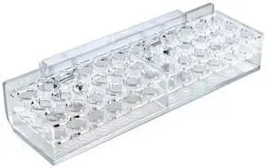 AZAR DISPLAYS 225522 36-Compartment Tray - oval slot .5" x .625", PK2