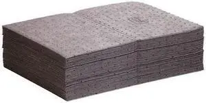 PIG MAT231 Sorbent Pad, 11 gal, 15 in x 20 in, Universal, Gray, 50 PK