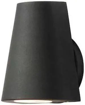 MAXIM 86199BK Mini 1-Light 5" Wide Black Outdoor Wall Sconce