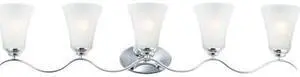 MAXIM 12085FTPC Vital 5-Light 41" Wide Polished Chrome Vanity Light