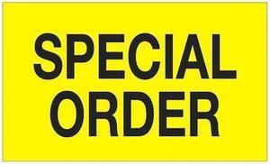 TAPE LOGIC DL1168 Tape Logic® Labels, "Special Order", 3" x 5", Fluorescent