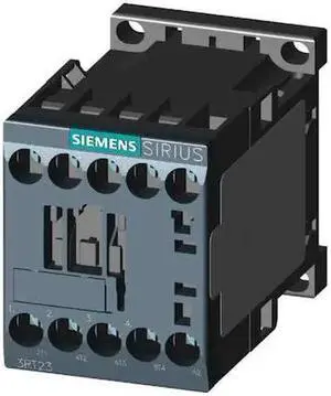 SIEMENS 3RT23171AB00 IEC Magnetic Contactor, 4NO, 24 V AC, 4 P, Reversing: No
